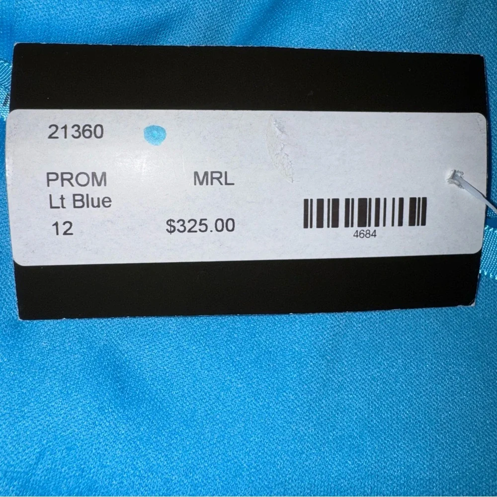 Morilee Prom Dress 12 Teal Sequin Mermaid Two Piece Formal Pageant Gown - Picture 8 of 12